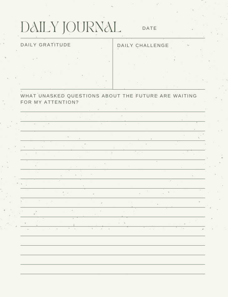 100 Journal Prompts for Future Thinking & Personal Commitment (Digital eBook)